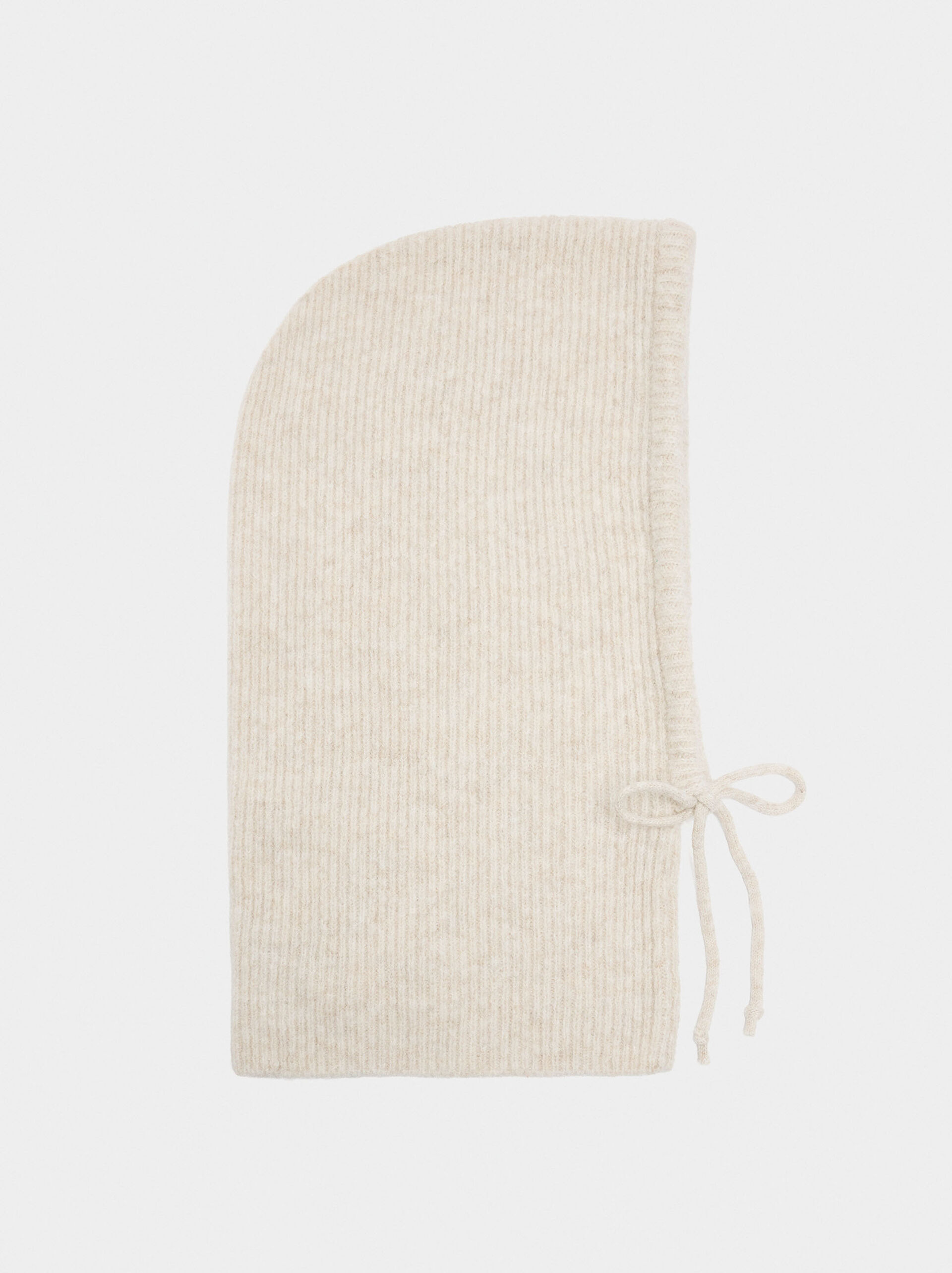 Cagoule en maille avec lanières image number 2.0