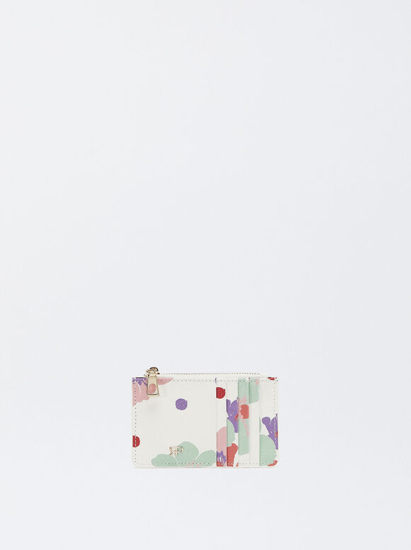 Porte-Cartes Imprimé Floral, Multicolore, hi-res