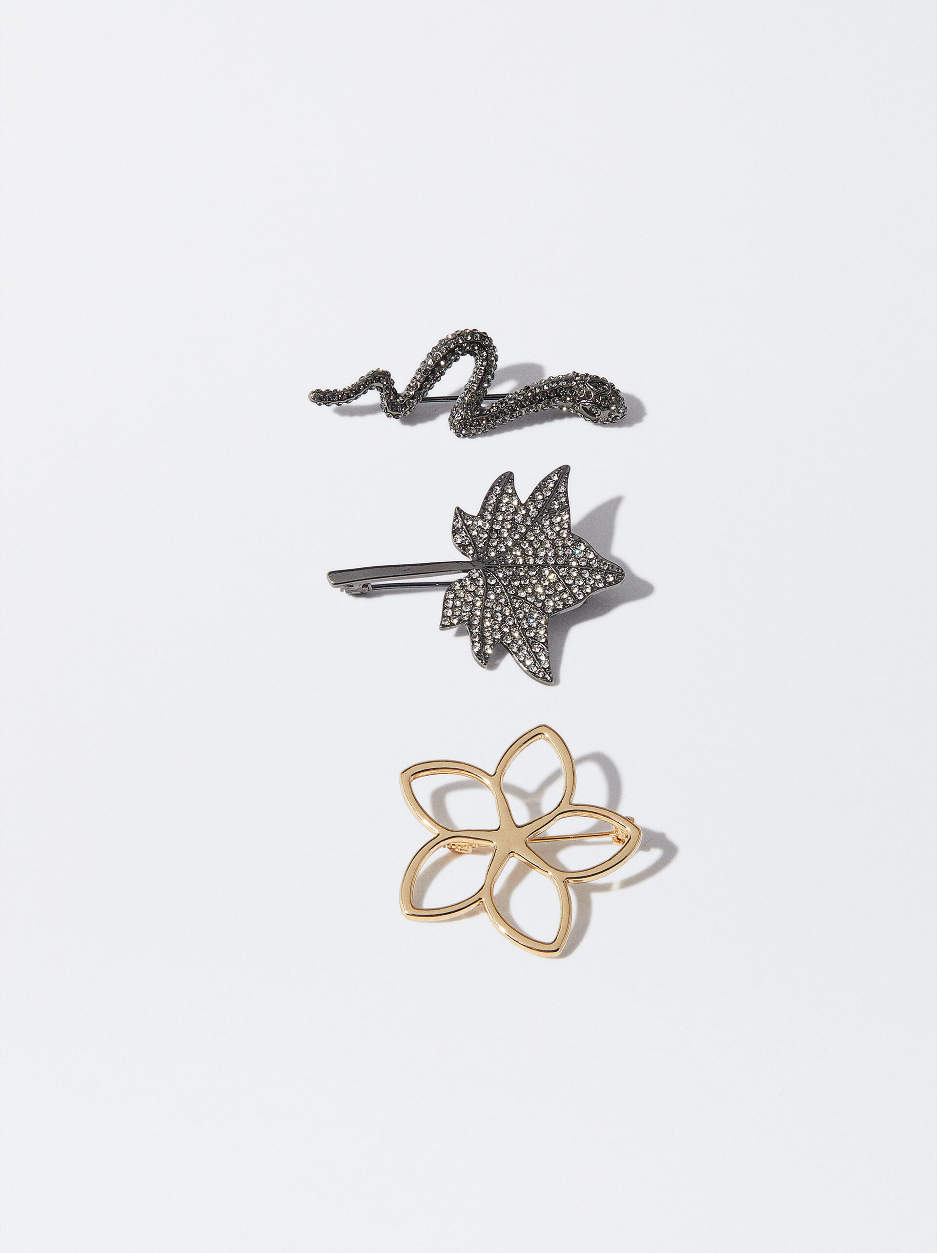 Set Of Brooches With Charms image number 0.0