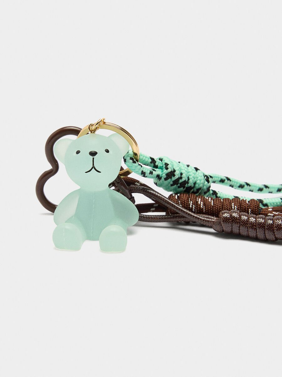 Bear keychain charm