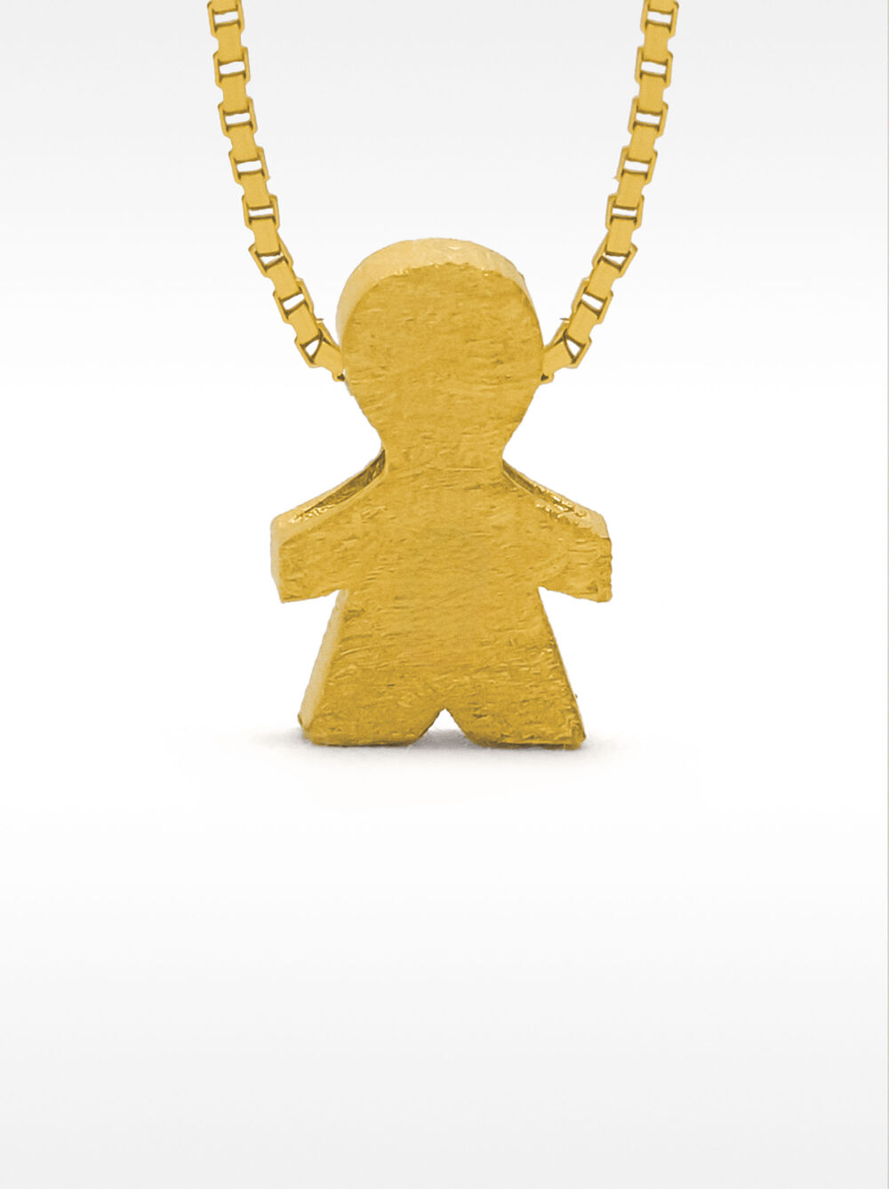 Collaret curt amb charm de nen - plata de llei 925       