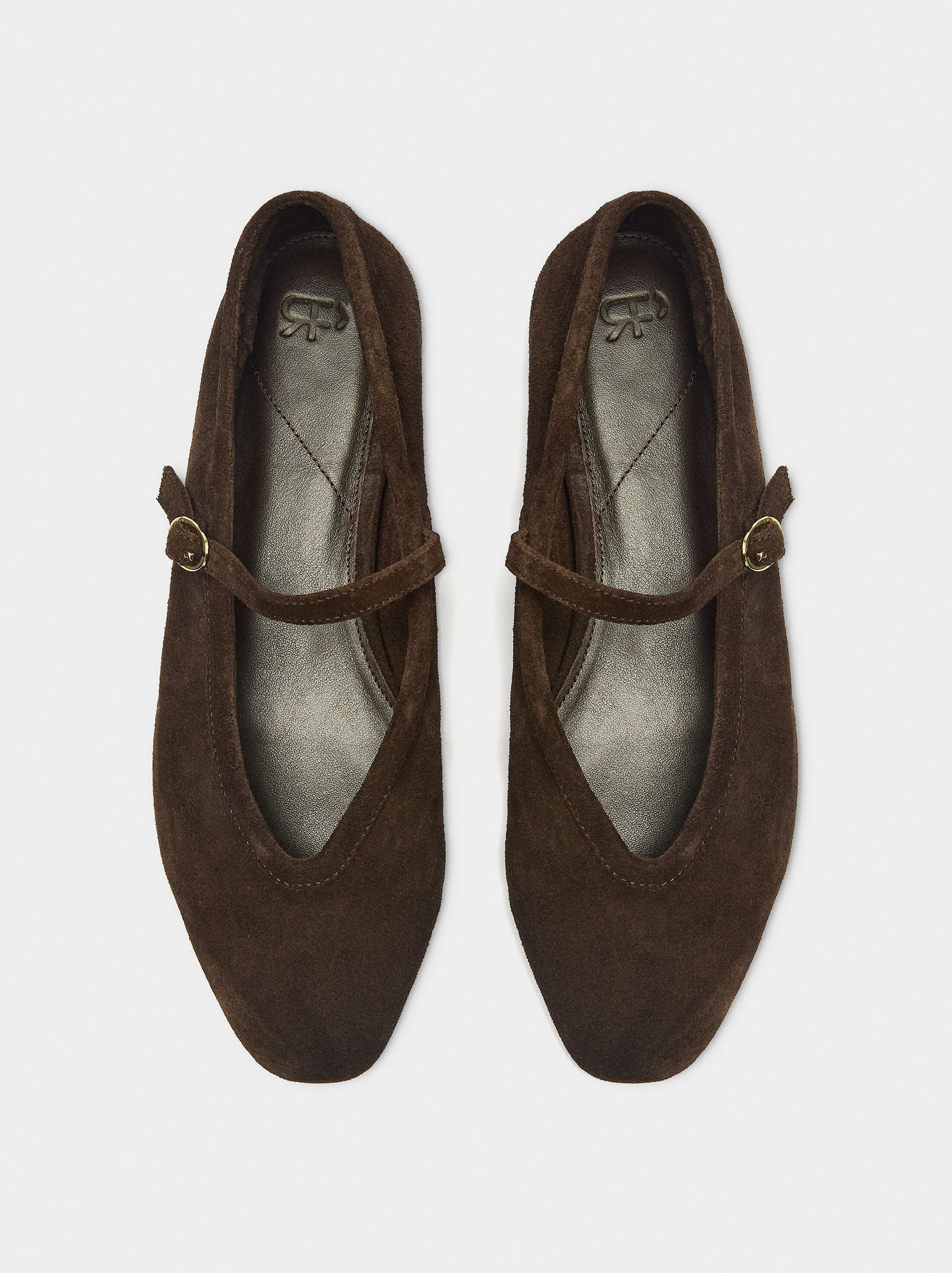 Bambes de ballet de cuir amb tira i sivella image number 0.0