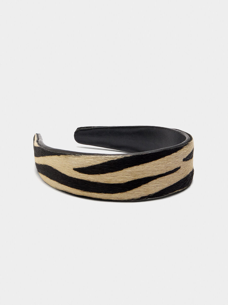 Headband with leather