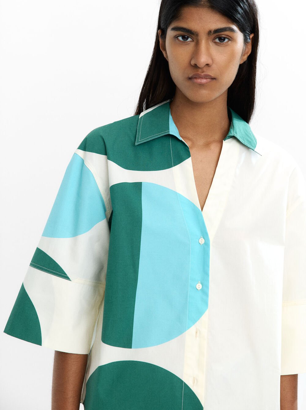 Camicia stampata 100% cotone