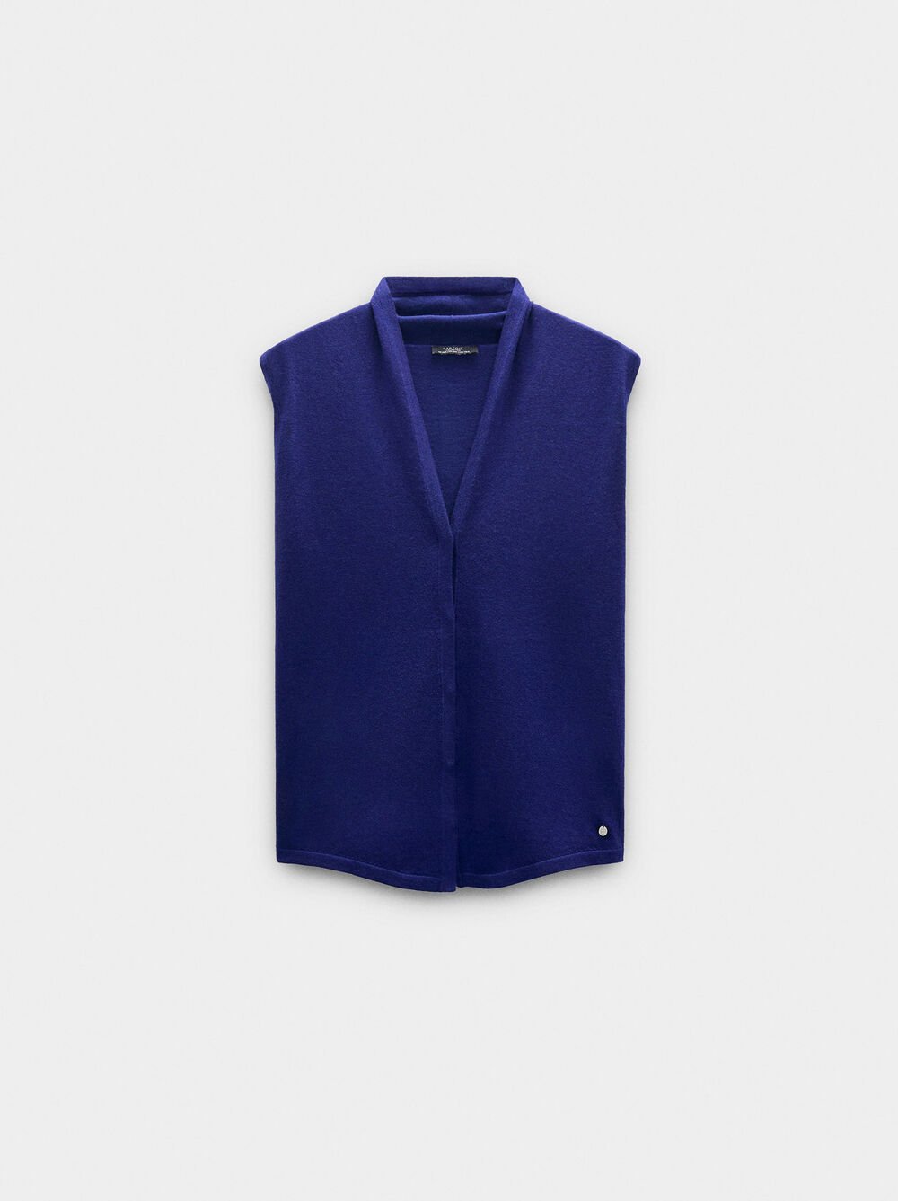 Chaleco de punto mezcla de lana