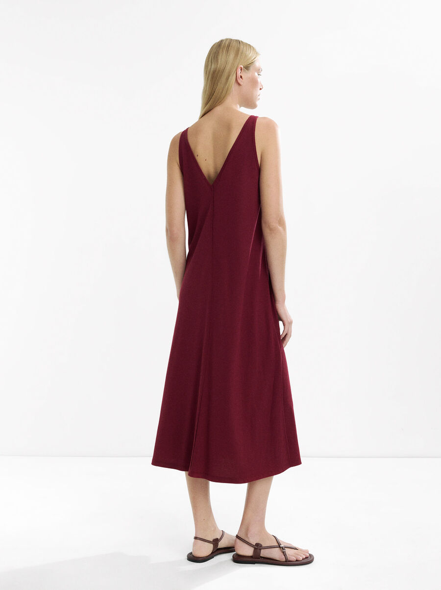 Midi dress with straps