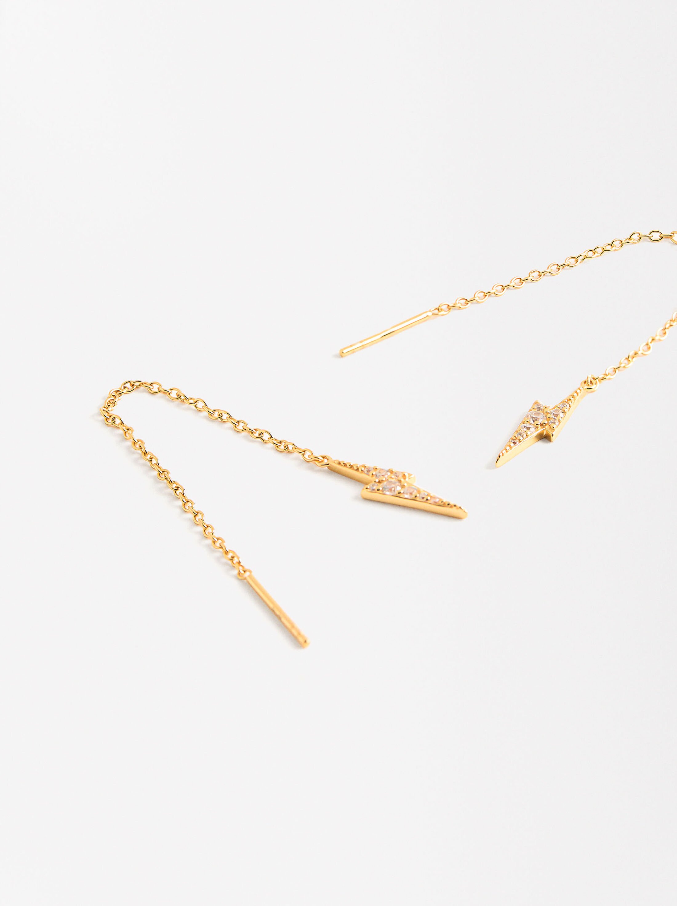 Long ray earrings - 925 sterling silver image number 2.0