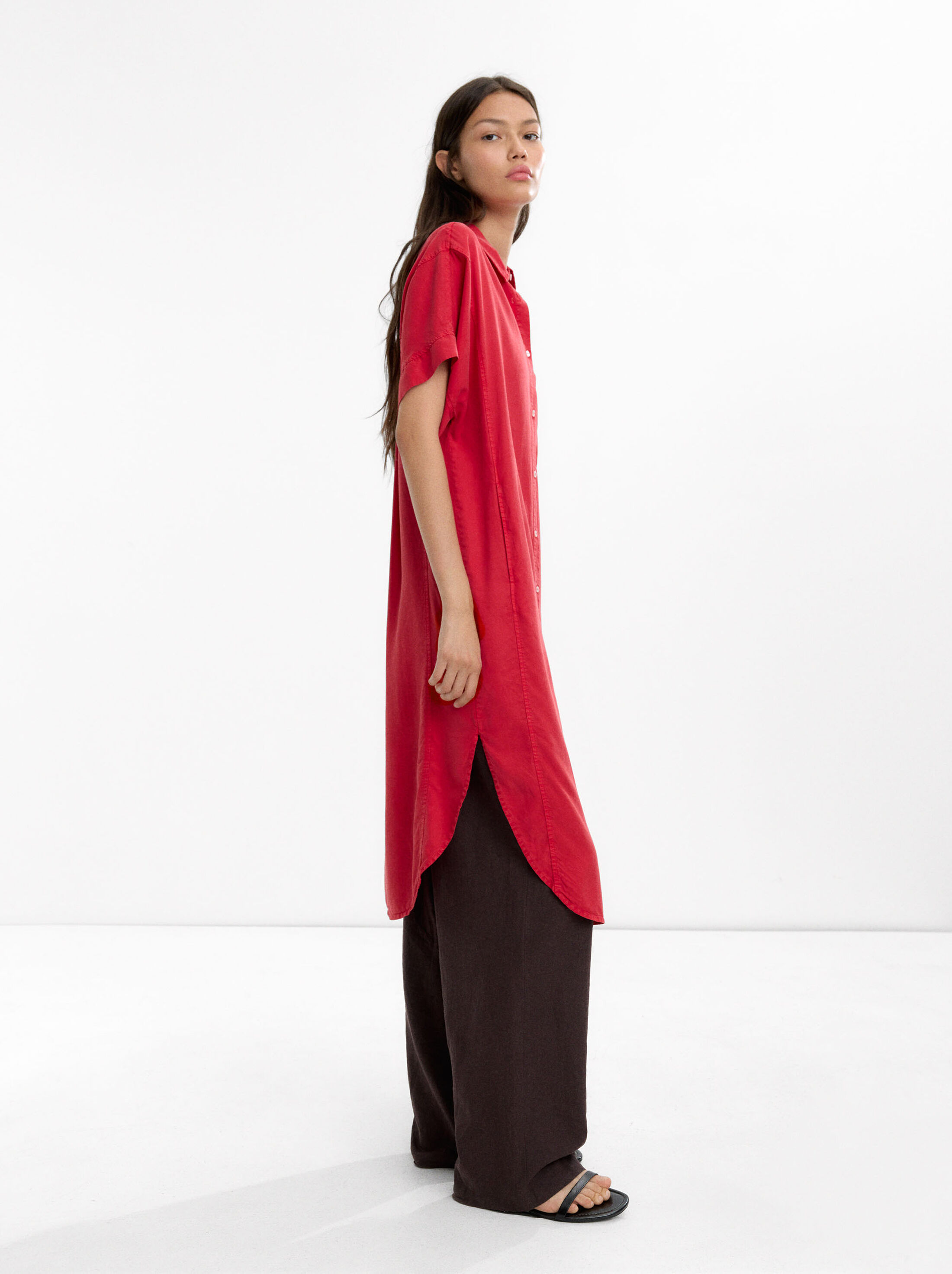 Vestido camisero 100% lyocell image number 3.0
