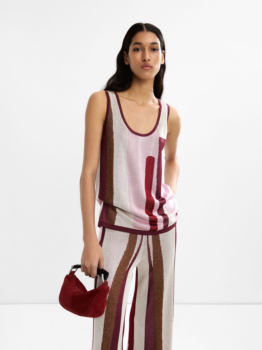 Jacquard knit top