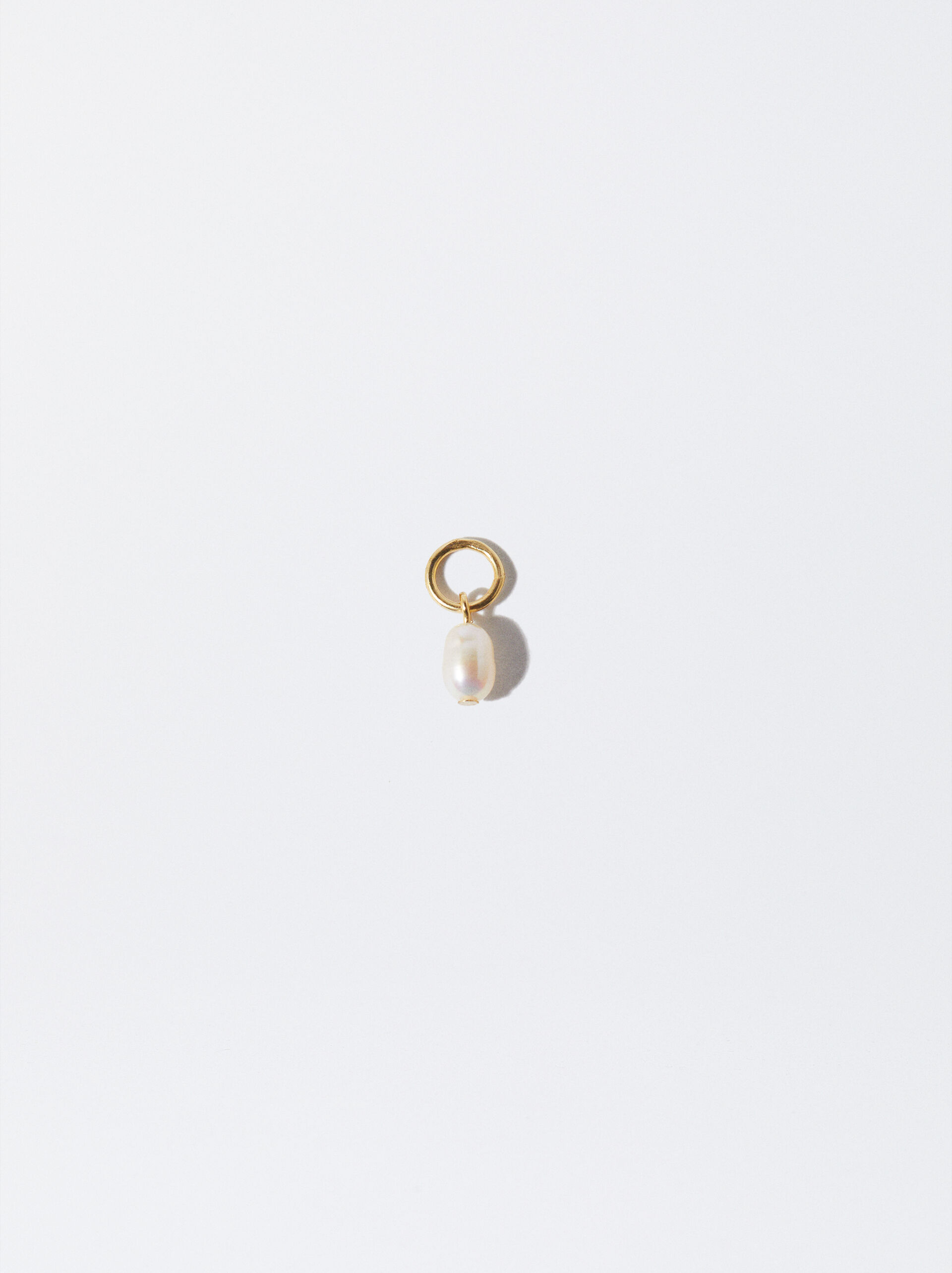 925 Silver Fresh Water Pearl Charm image number 0.0