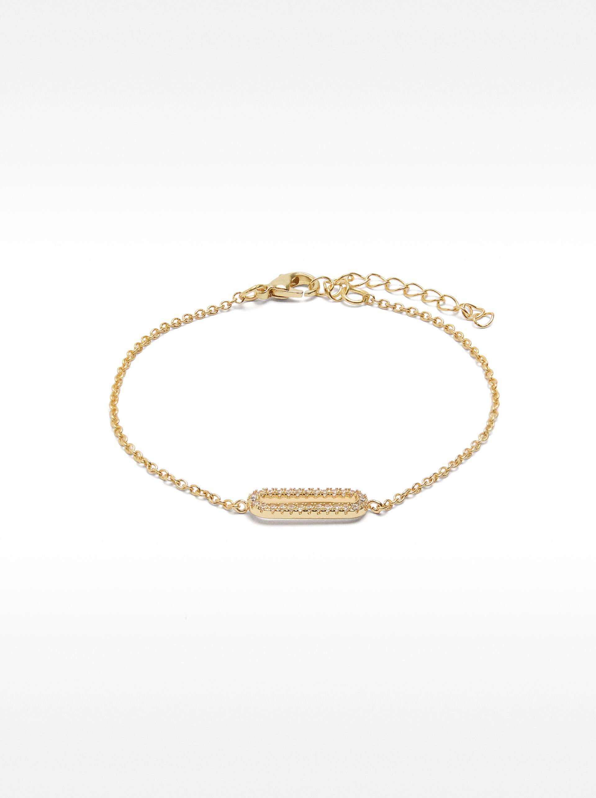 Bracelet of links with zirconias image number 0.0