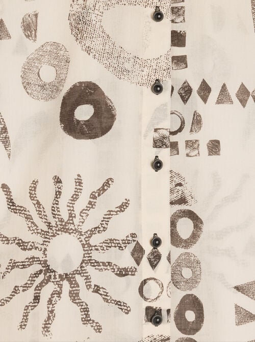Printed shirt with 100% cotton