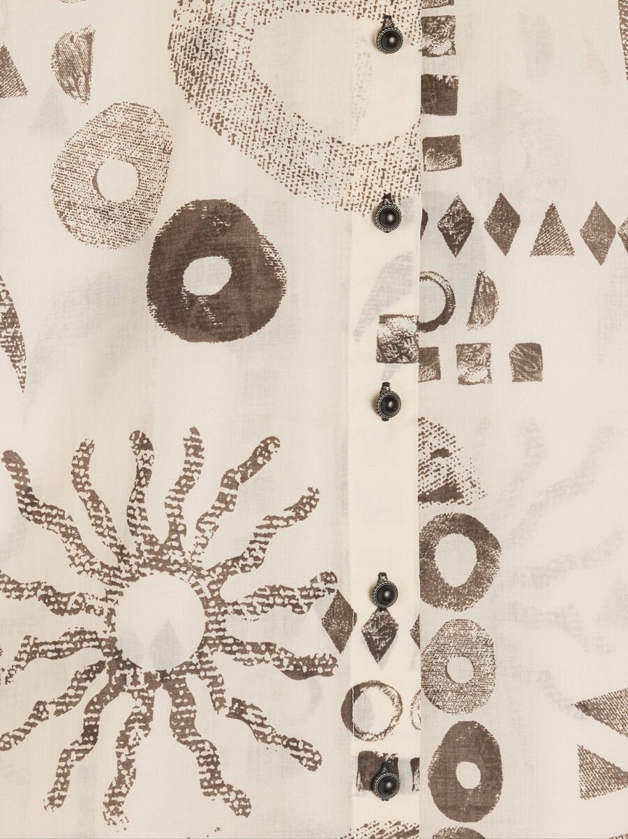 Printed shirt with 100% cotton