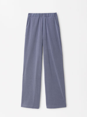 Loose-Fitting Trousers With Elastic Waistband image number 5.0