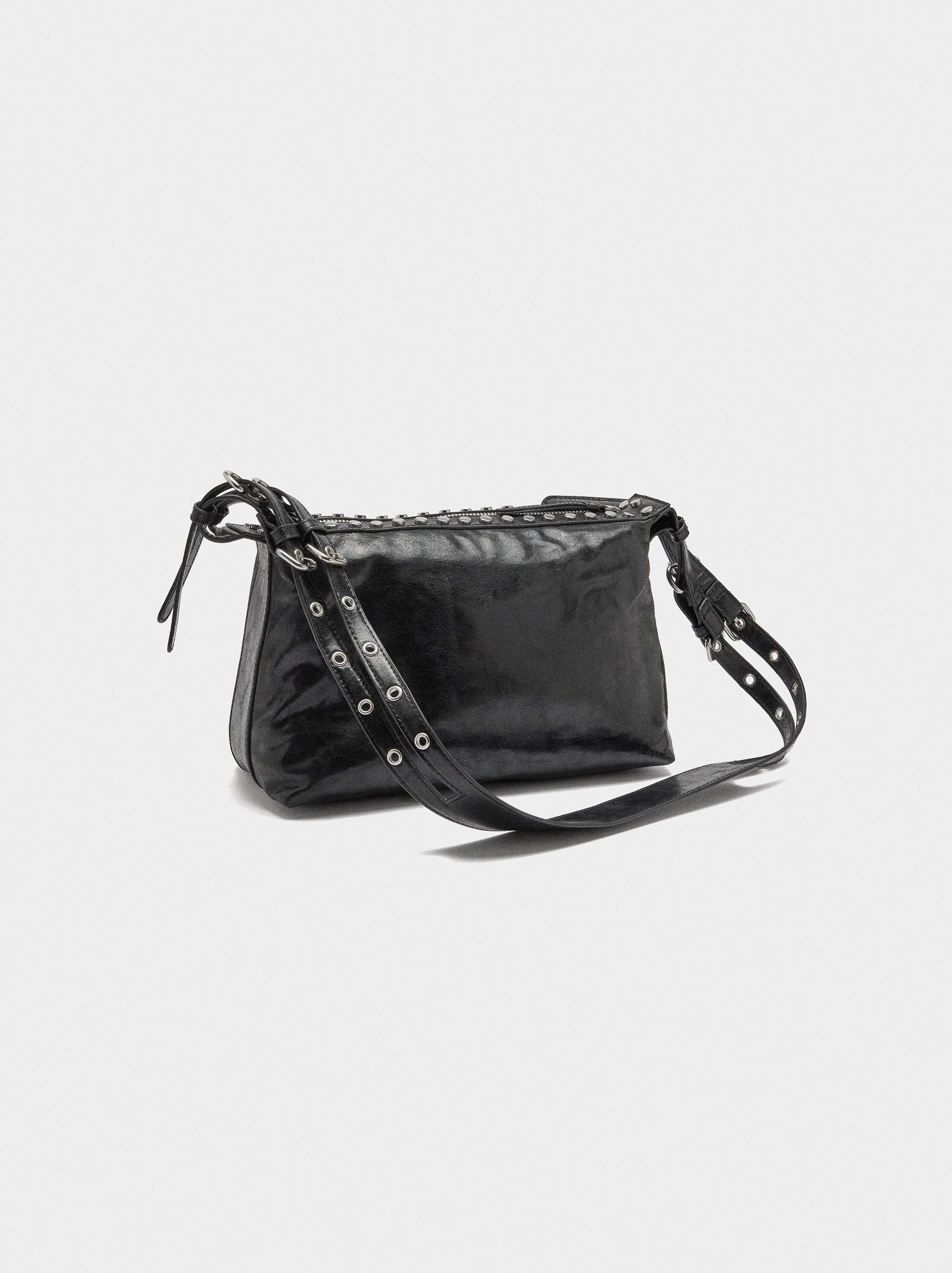 Shoulder bag with studs image number 2.0