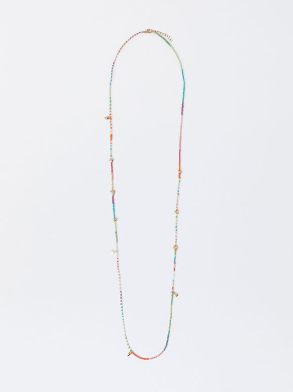 Set Of Short Multicoloured Necklaces, Multicolor, hi-res