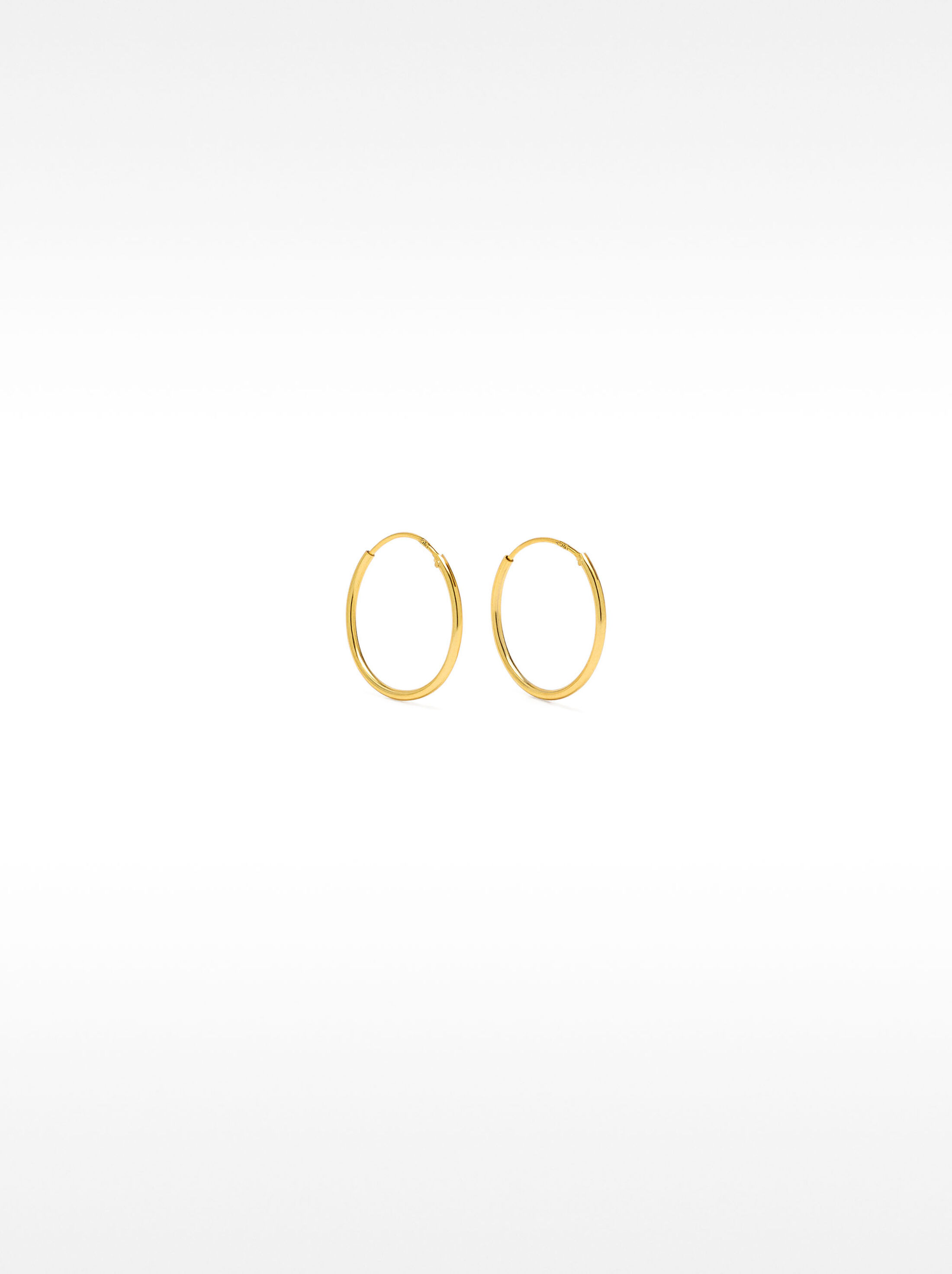 Short 925 silver hoop earrings image number 0.0