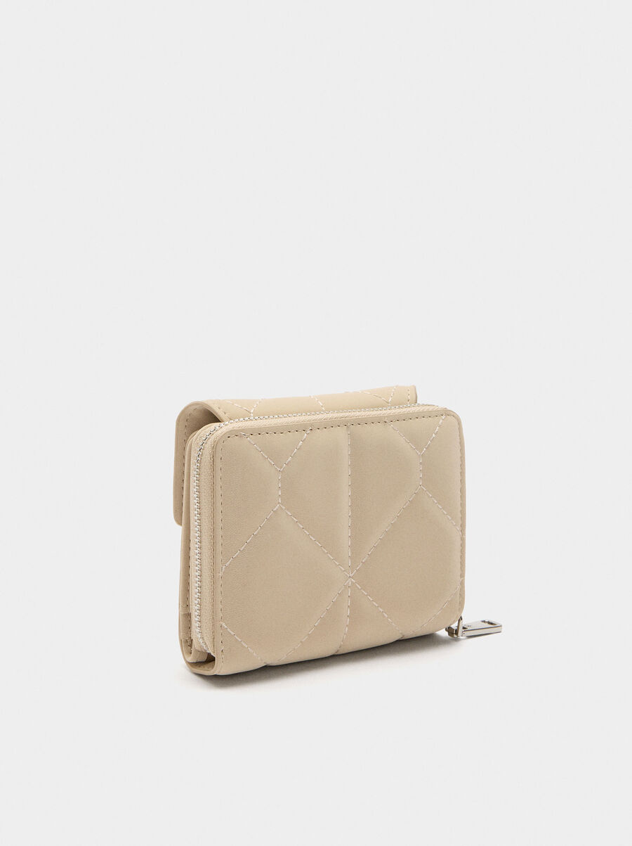 Padded wallet with soft texture