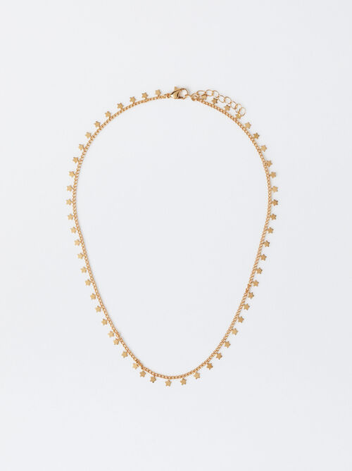 Golden Necklace With Stars