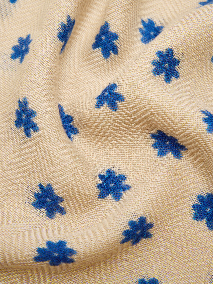 Floral print scarf