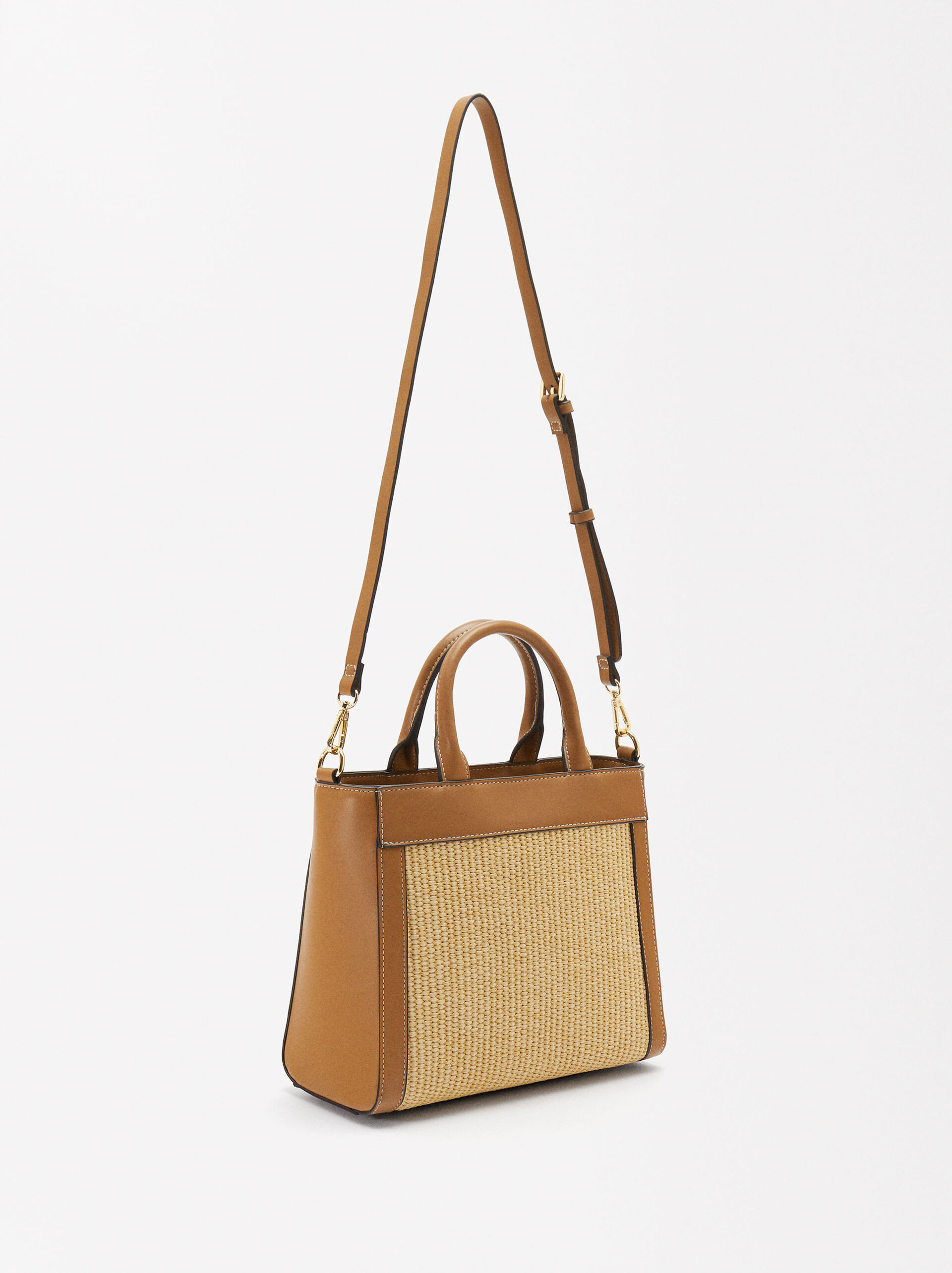 Straw Effect Tote Bag M image number 3.0