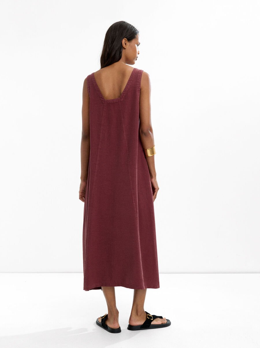 Robe midi 100 % lyocell