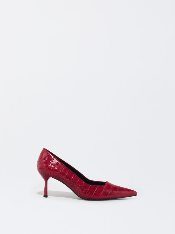 High-Heeled Shoe, Red, hi-res