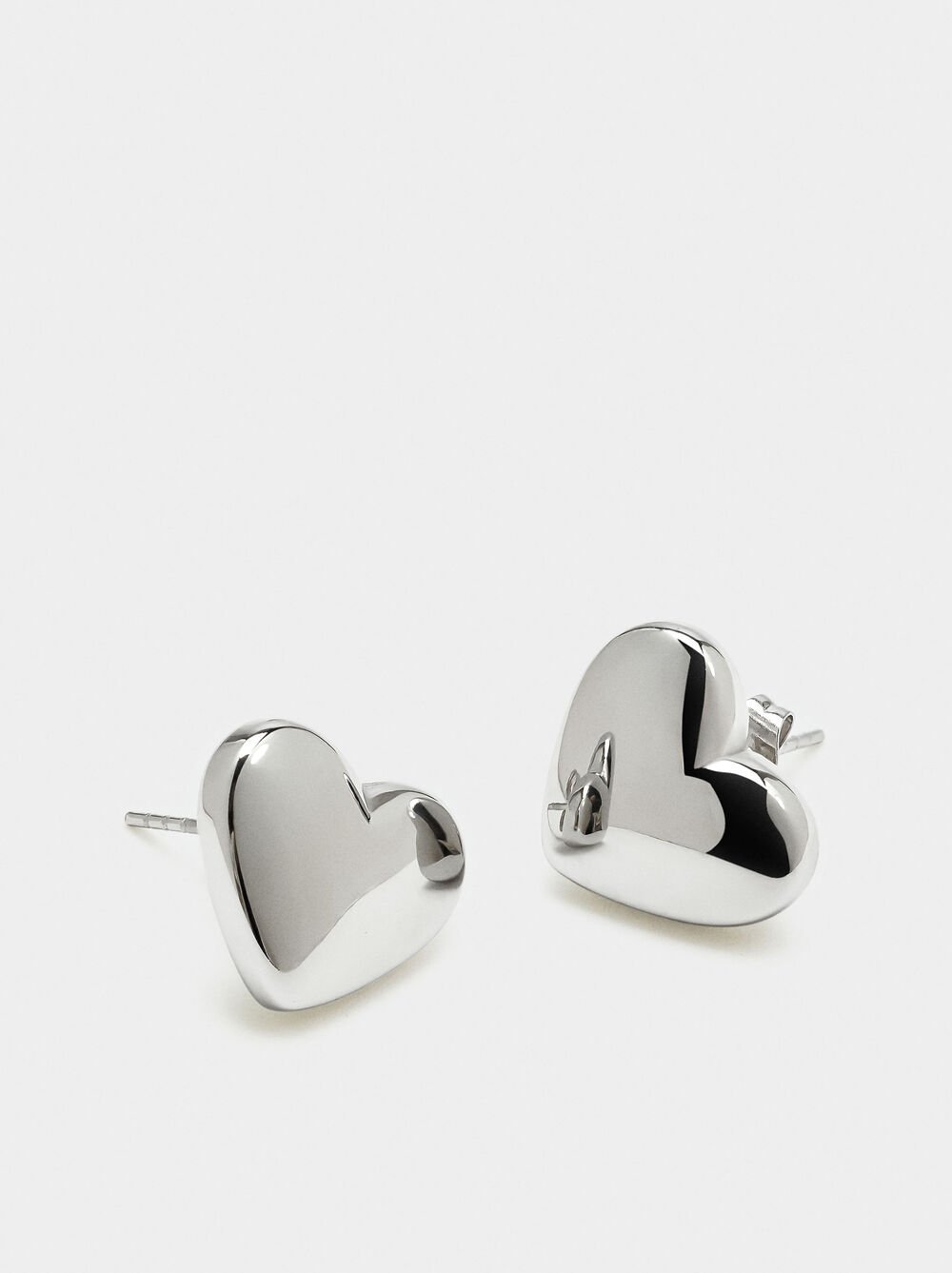 Heart earrings - stainless steel