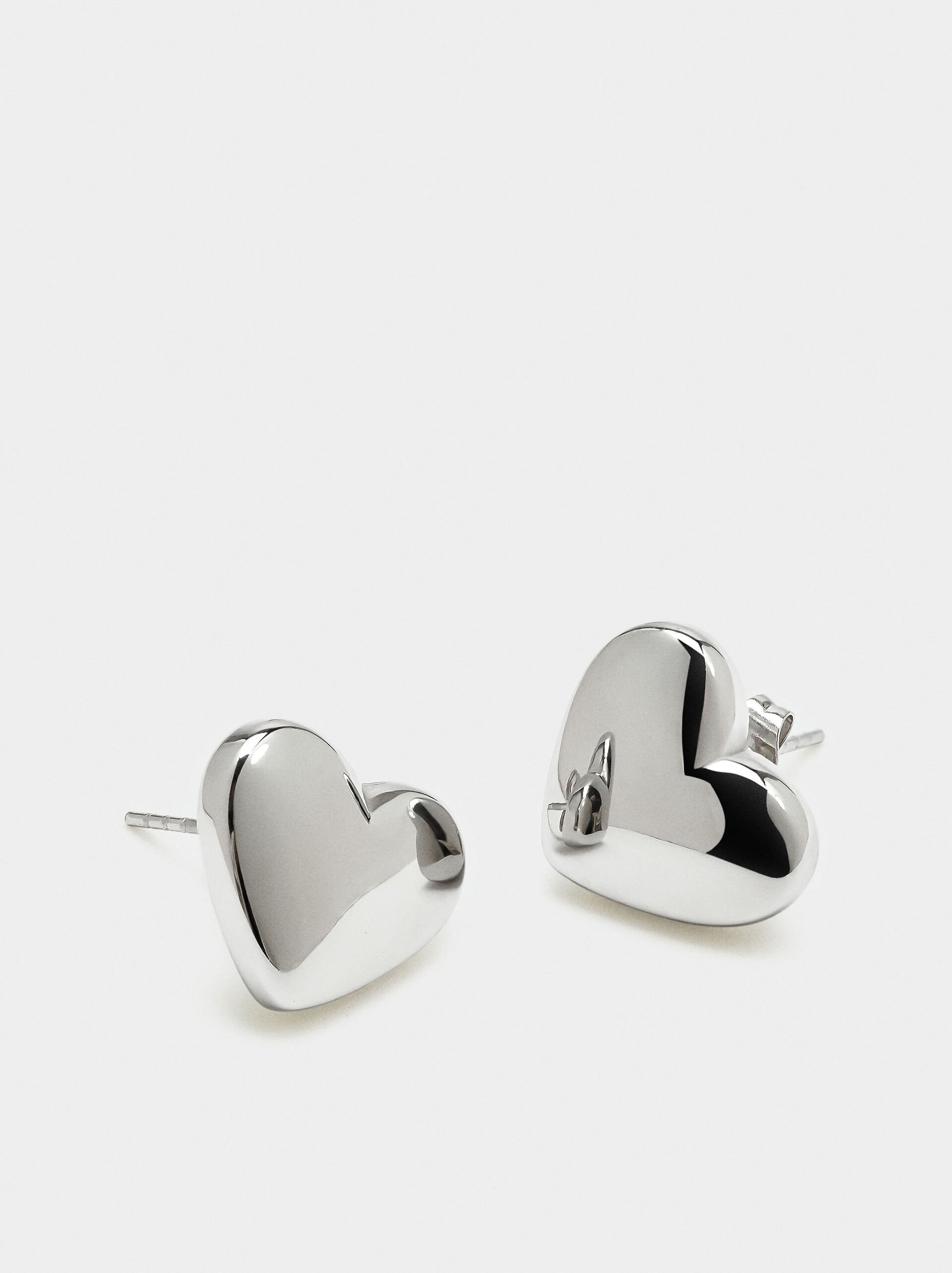 Heart earrings - stainless steel image number 1.0