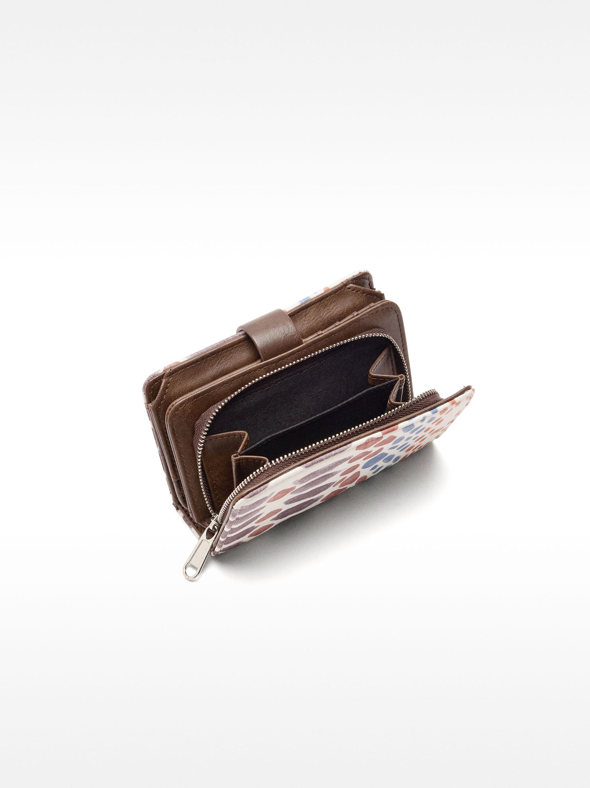 Wallet with printed nylon image number 3.0