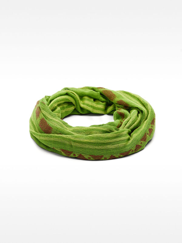 Scarf with printed cotton