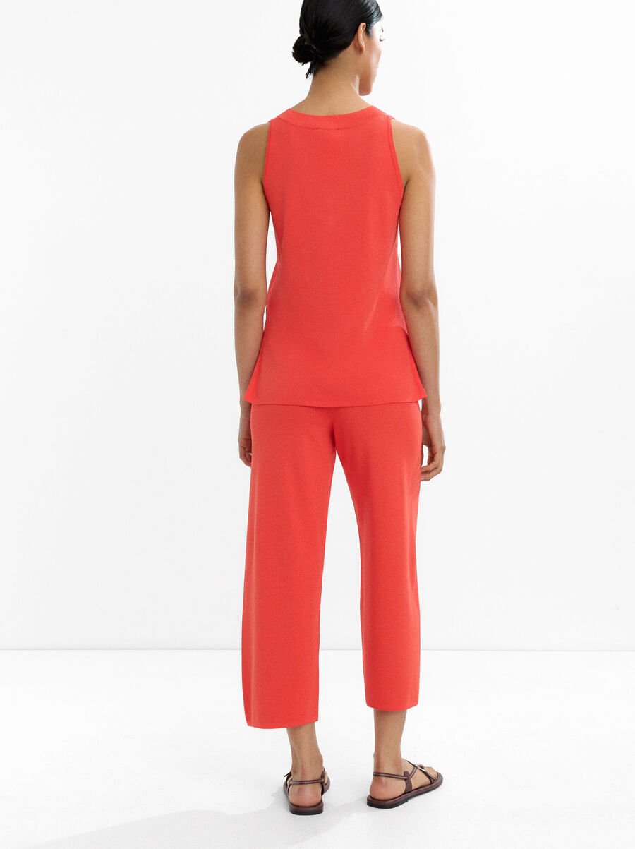 Capri knit trousers