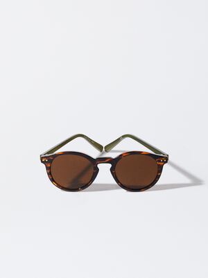Round Tortoiseshell Sunglasses