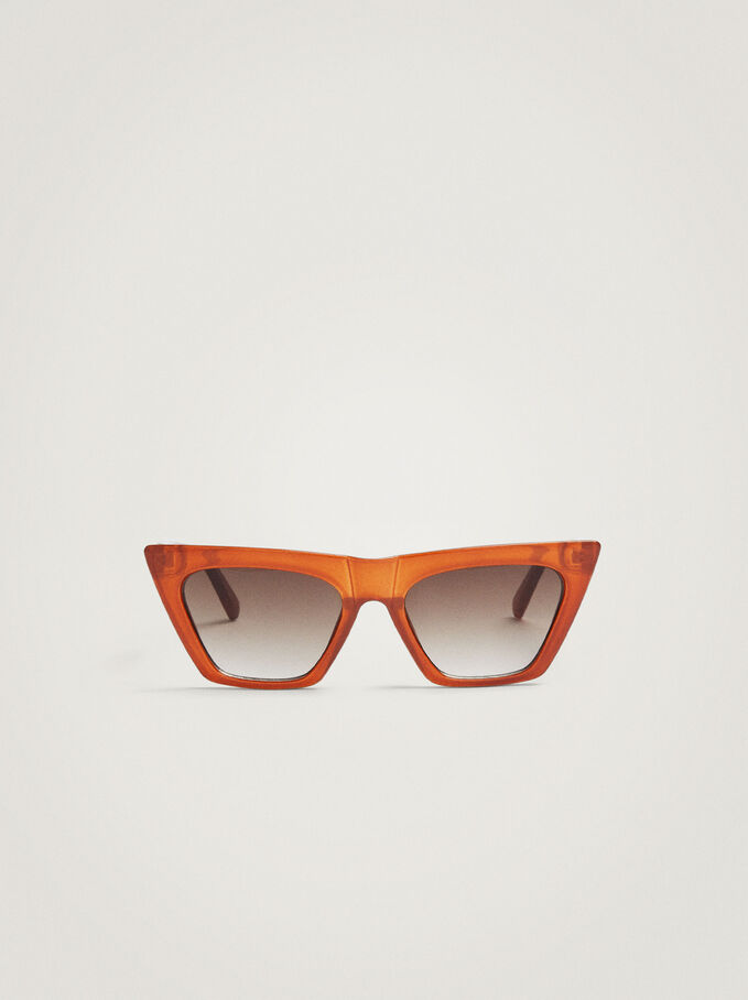 Cat Eye Sunglasses, Brick Red, hi-res