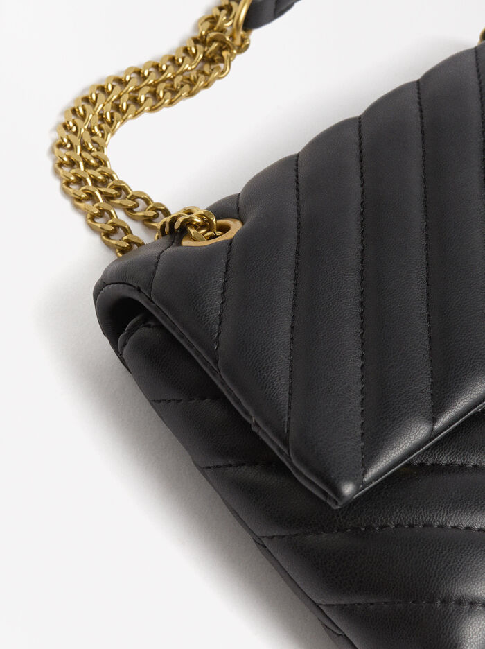 Bolso de hombro acolchado