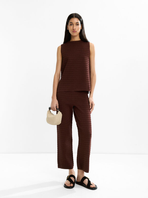 Ribbed knit top