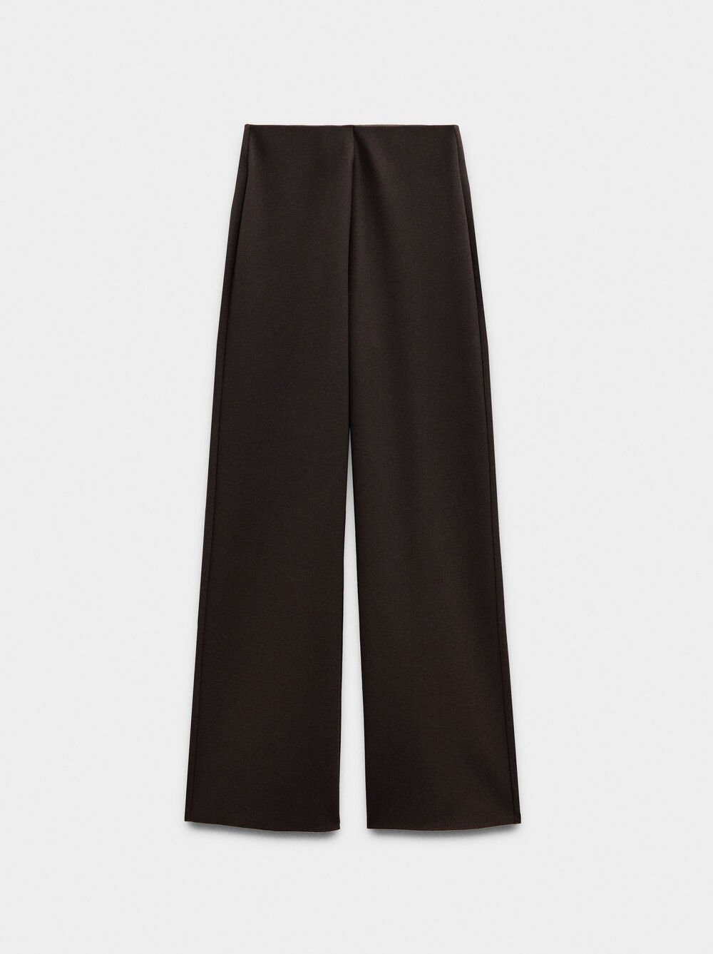 Straight plain trousers