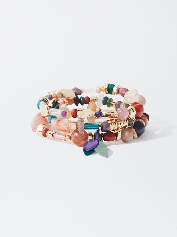 Ensemble De Bracelets Élastiques, Multicolore, hi-res