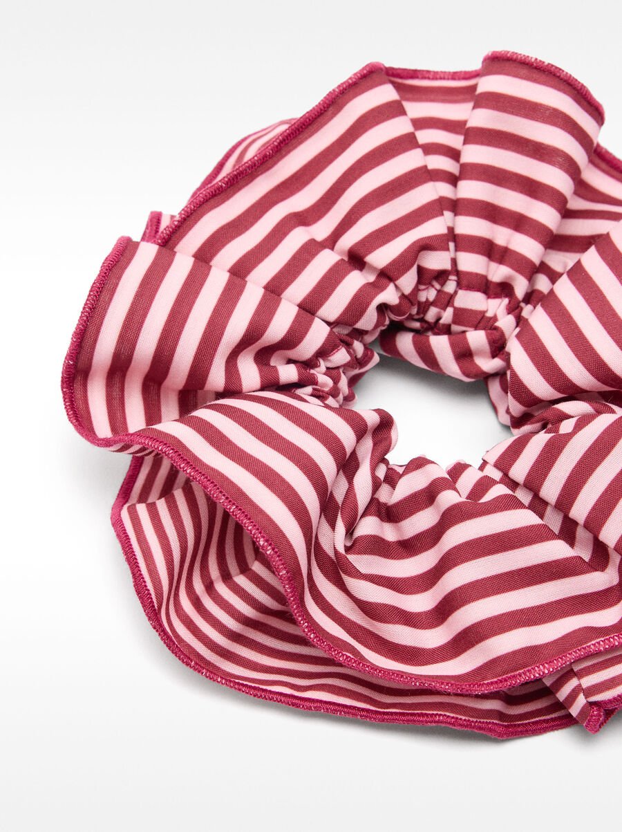 Striped scrunchie