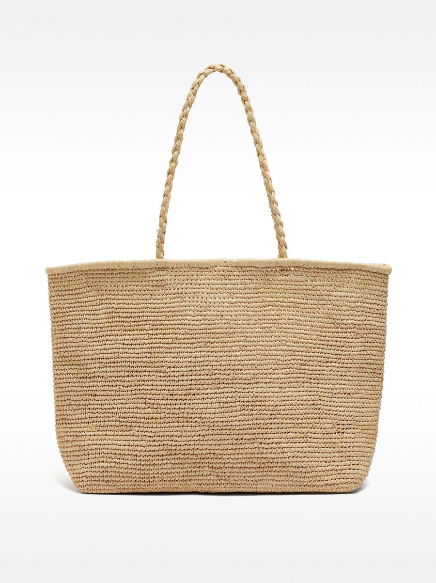 Sac shopper en paille L