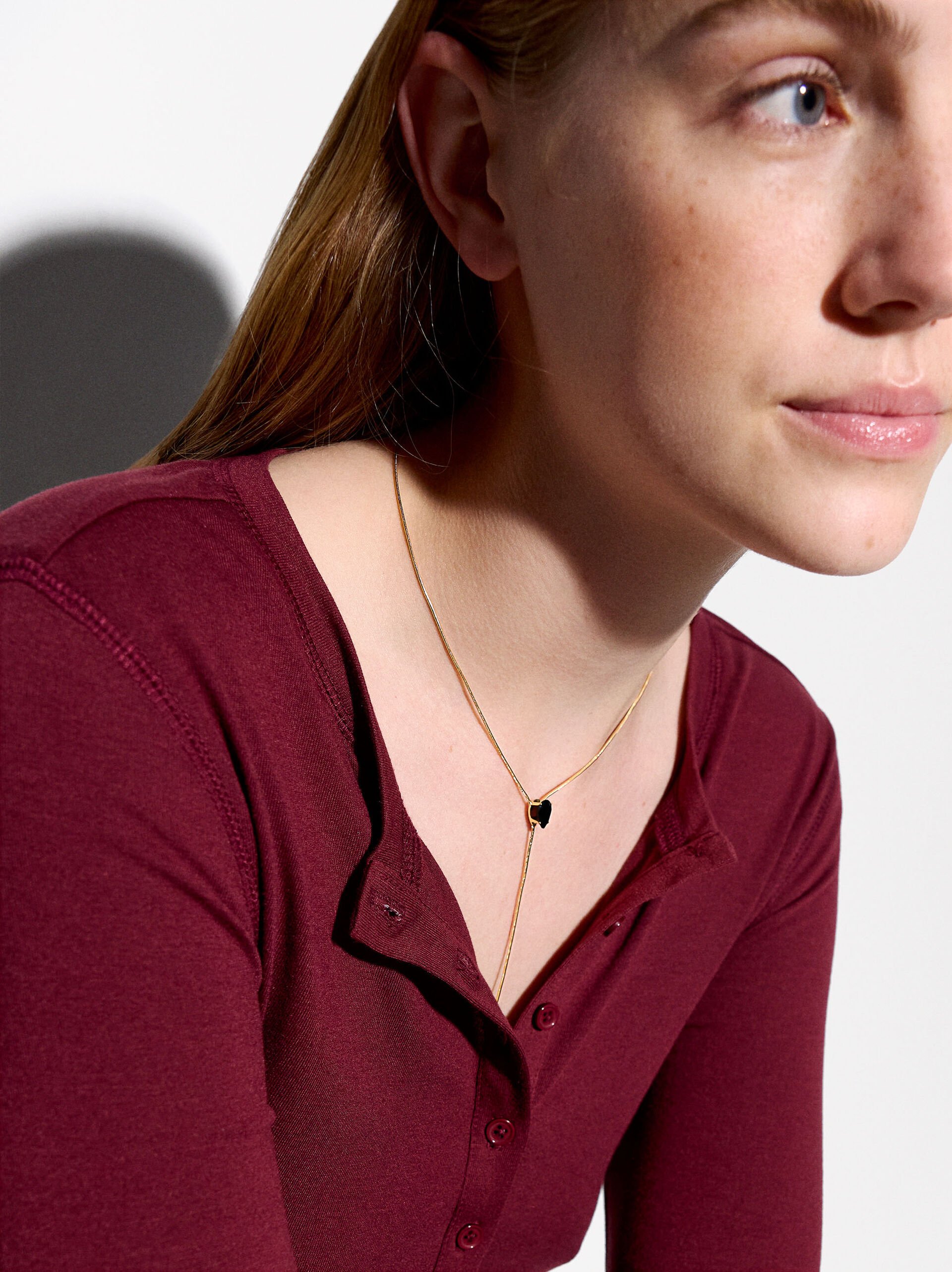 Long necklace with zirconias image number 0.0