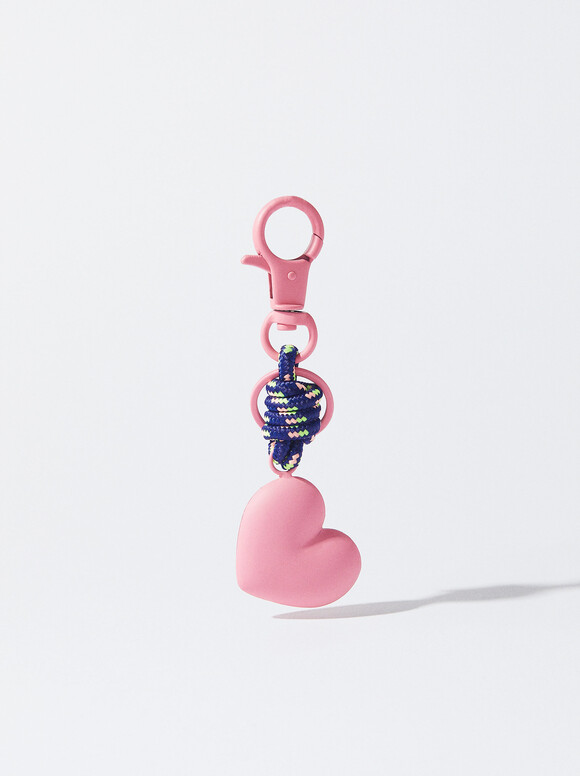 Heart Key Chain, Multicolor, hi-res