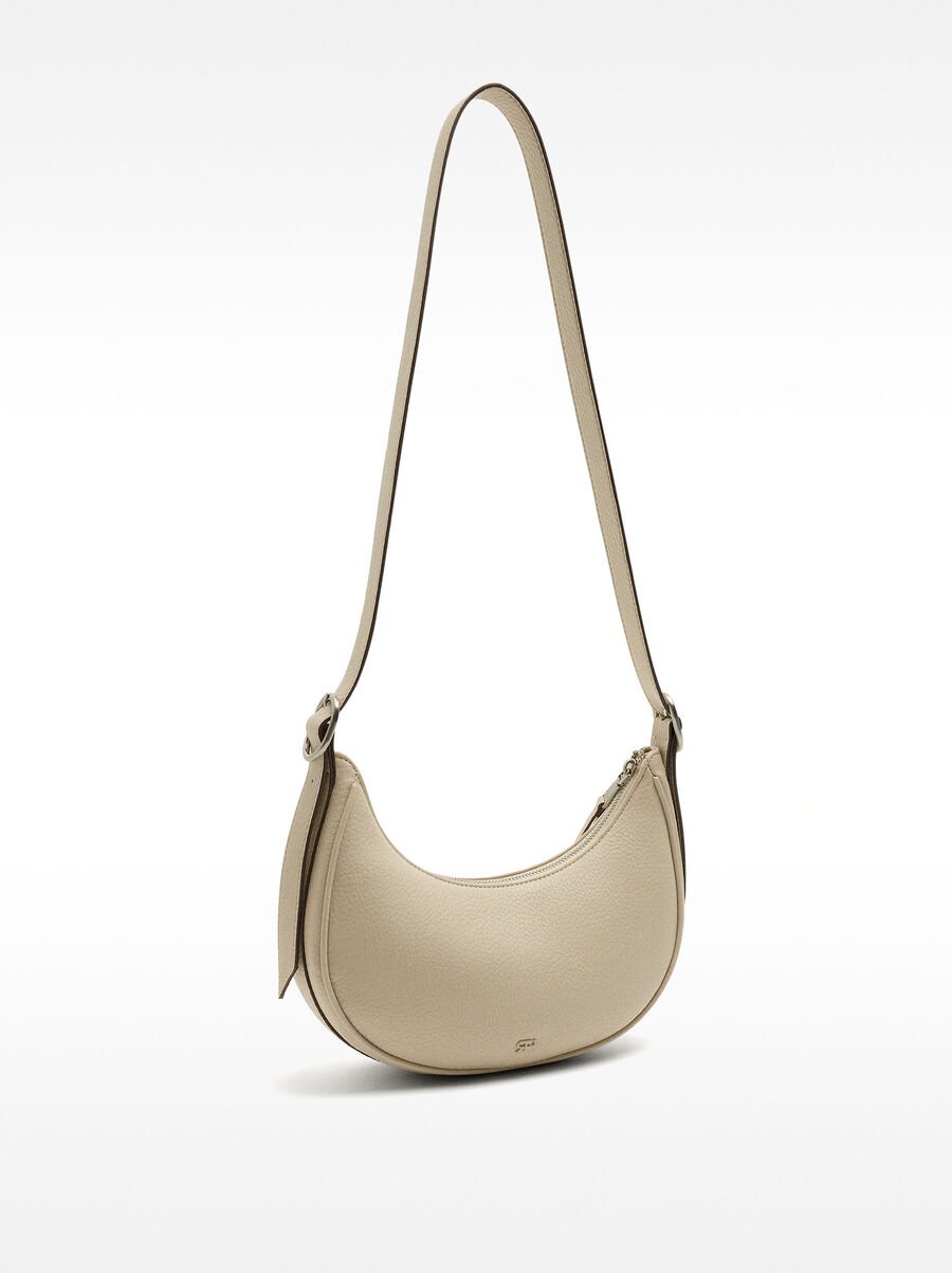 Textured hobo shoulder bag