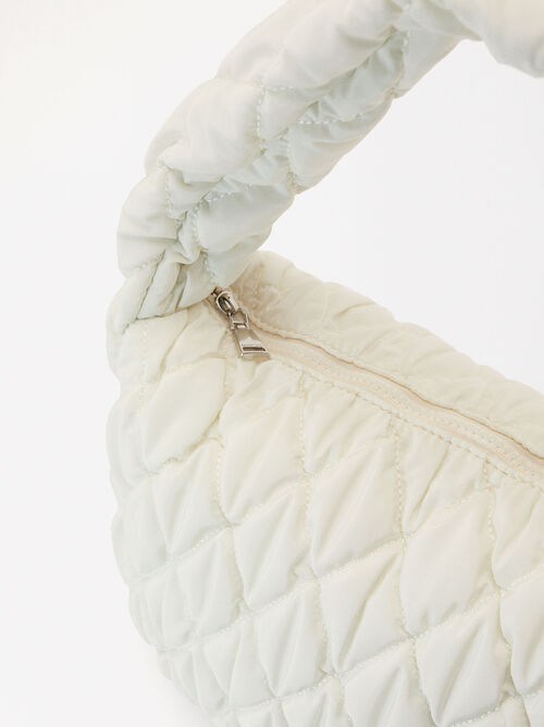 Quilted Nylon Shoulder Bag