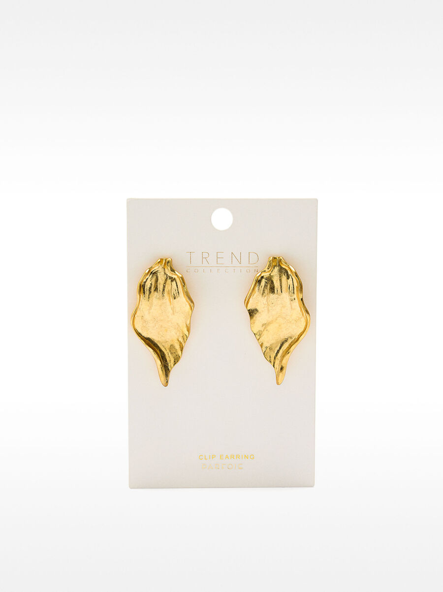 Maxi leaf earrings