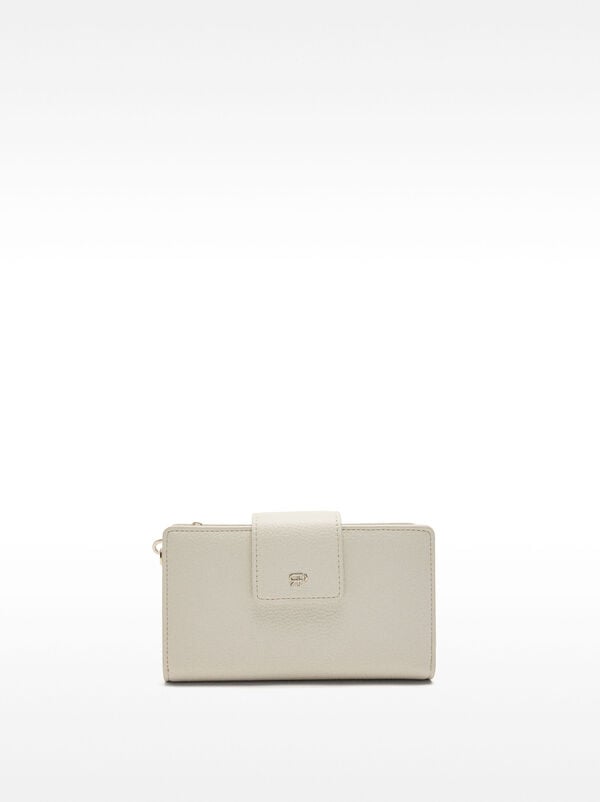 Wallet with cell phone pocket