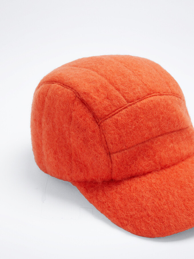 Wool Cap, Orange, hi-res