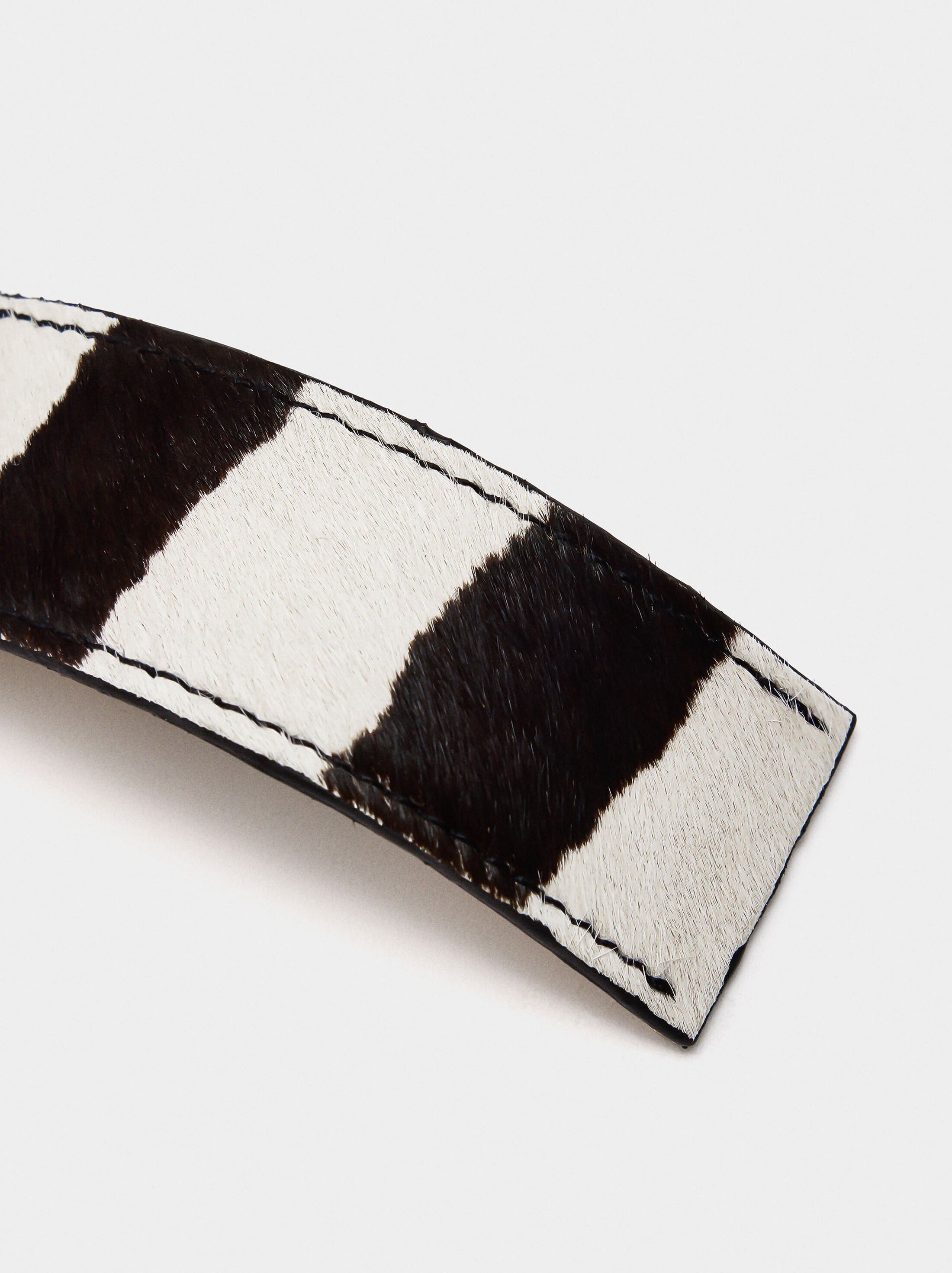 French clip with leather image number 2.0