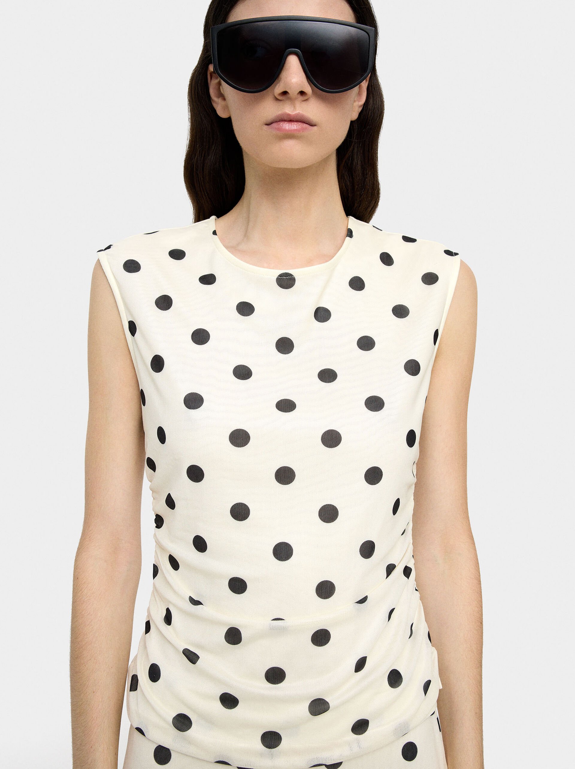 Top with polka dots image number 0.0
