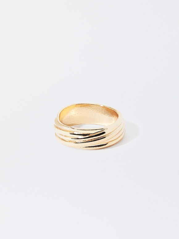 Intertwined Golden Ring, Golden, hi-res